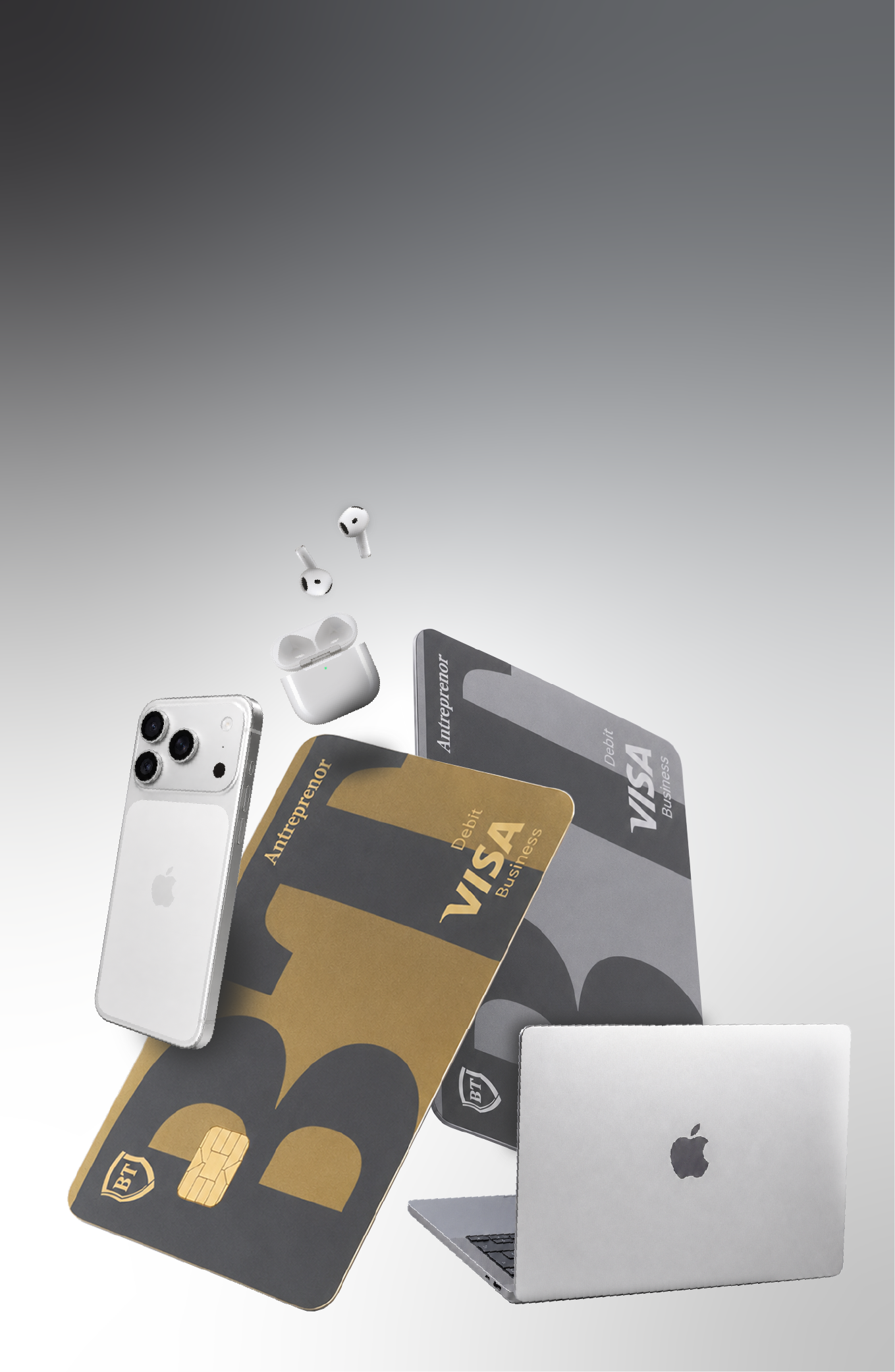 Câștigă un kit Apple cu cardul BT Visa Business