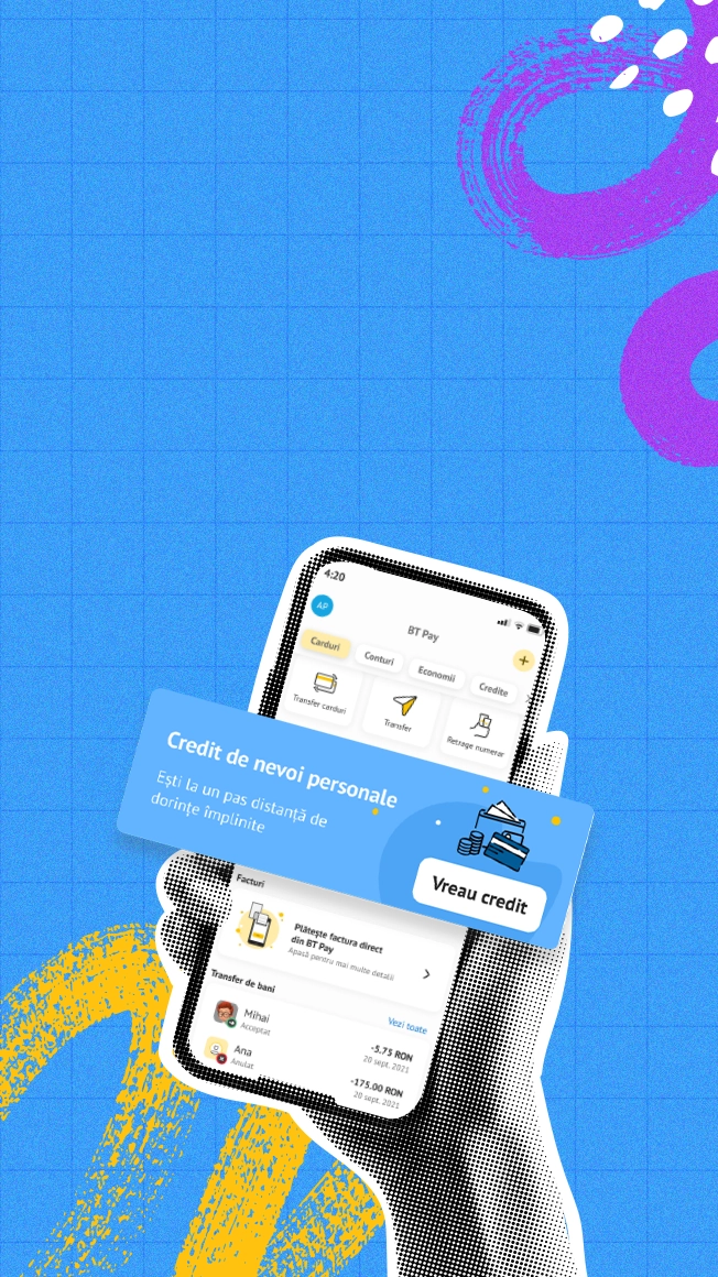 100.000 lei pentru planurile tale? Yes! Acum 100% online, direct din BT Pay